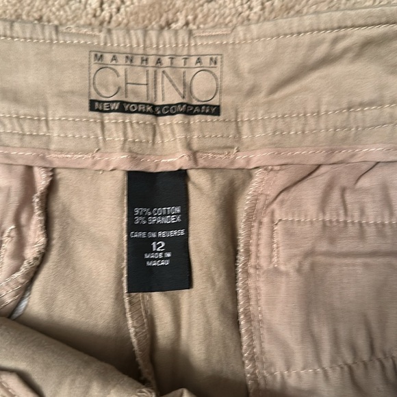 New York & Co shorts. Size 12. Khaki. - Picture 2 of 7